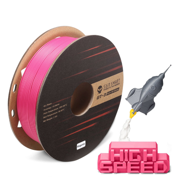 GT-3 high speed glossy PLA+ filament 1.75mm 1kg