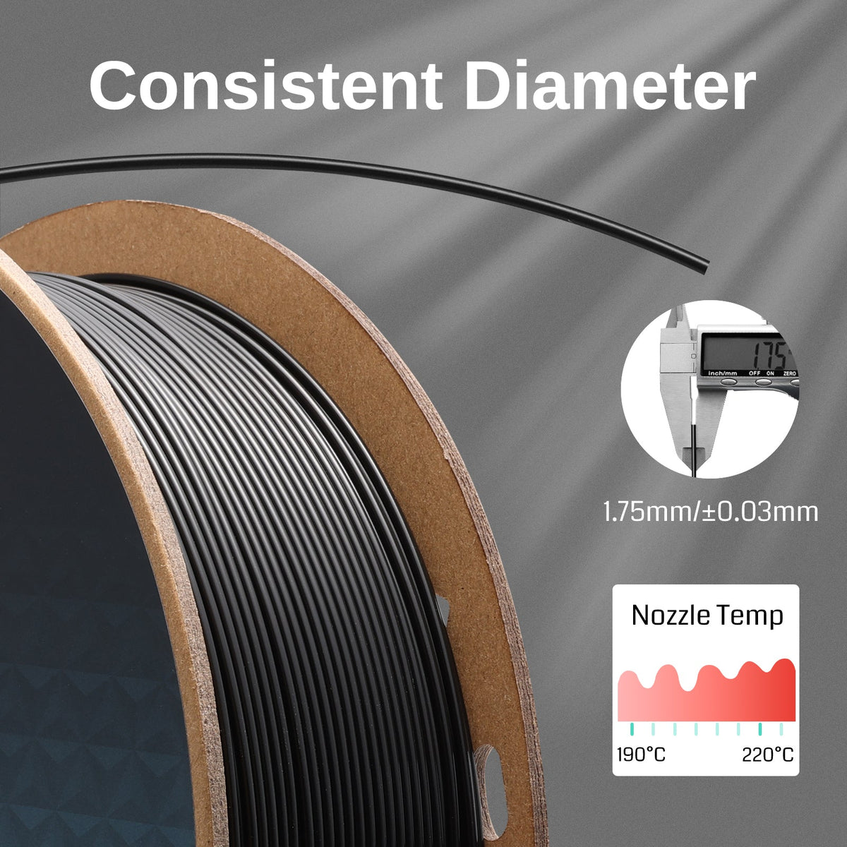 GT-3 high speed PLA-Lite filament 1.75mm 1kg