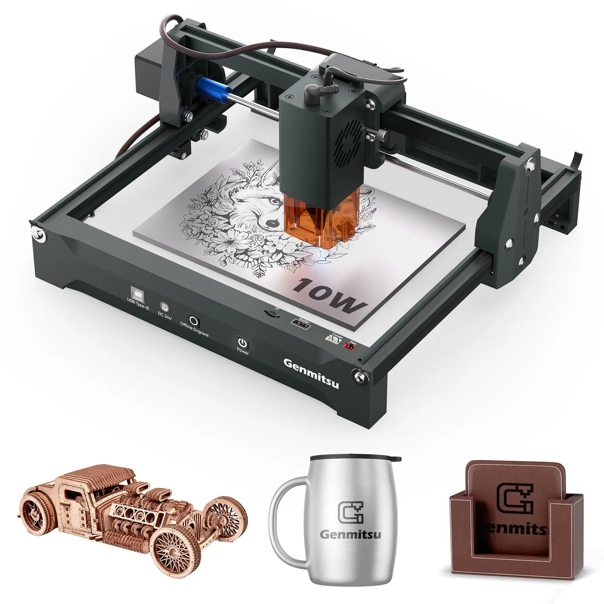 Kortek laser engraver machine, portable CNC laser cutter
