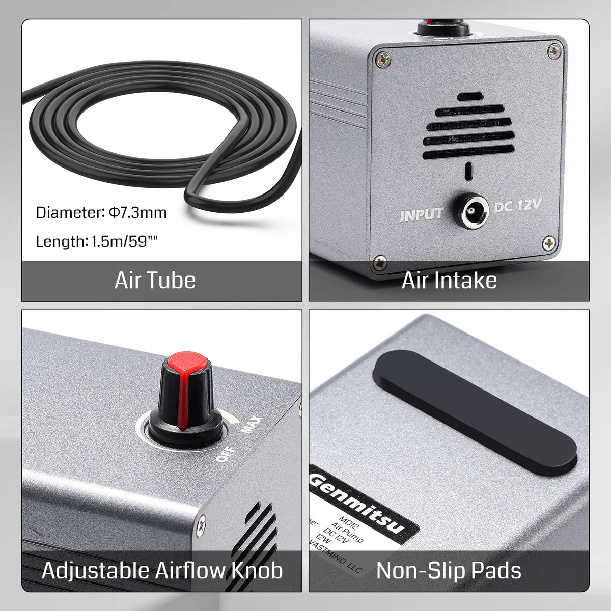 Air assist pump for laser cutter and CNC engraving machine