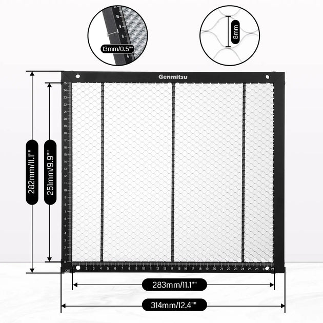 Honeycomb laser bed for Kortek laser engraver and cutter