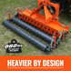 MechMaxx 72" Heavy Duty Soil Pulverizer, Double Spiked Roller, 25 Shanks, Category 1 and 2, 3 Point Hitch Tractor Attachment, TSP72D - view 3