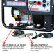 120 Amp Engine Driven Welder Generator 2200 Watt 7 HP Gas Powered - view 6