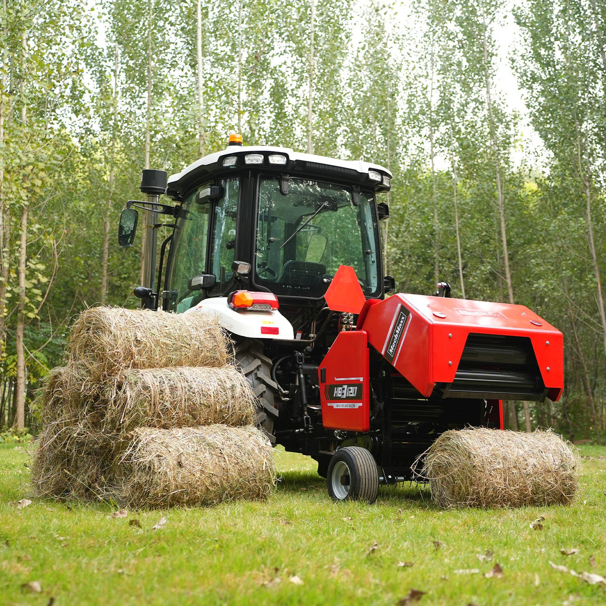 MechMaxx 3-Point PTO Mini Round Hay Baler With Twine Wrap, 20" Diameter x 28" Width Bales, For 15-50hp Tractor, HB3120 - view 5