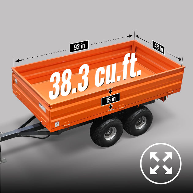 MechMaxx 2-Ton Heavy-Duty Dump Trailer DT4X8
