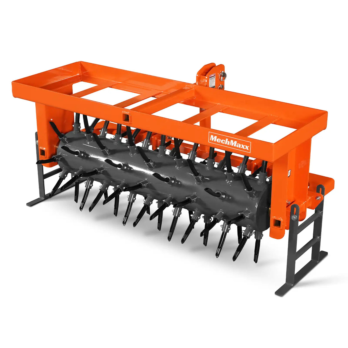 MechMaxx 50" 3 Point Drum Filled Plug Aerator Fits Cat 1 And 2 Tractors, DLA50