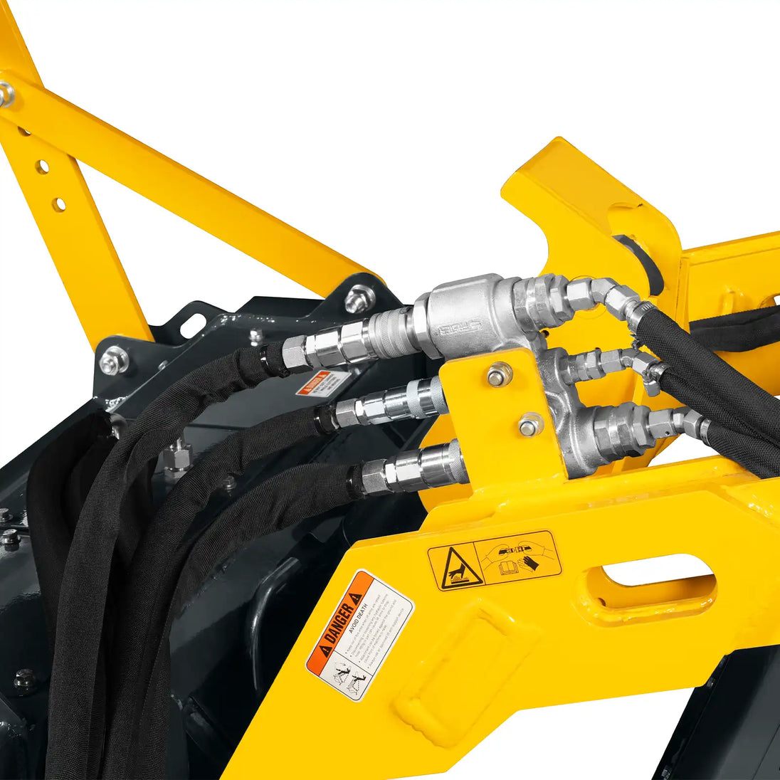 MechMaxx 37" Drum Forestry Mulcher — Mini Skid Steer Attachment