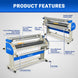MechMaxx 67" Wide Format Full Auto Cold & Heat Assisted Pneumatic Laminator Machine with 4 Trimmers, Max Speed 52.5 ft/min, 63" Max Laminating Width, 1.1" Max Thickness, Infrared Heating, Digital Control (Requires Air Compressor, Not Included)-1700-A3 - view 4