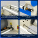 MechMaxx 67" Wide Format Full Auto Cold & Heat Assisted Pneumatic Laminator Machine with 4 Trimmers, Max Speed 52.5 ft/min, 63" Max Laminating Width, 1.1" Max Thickness, Infrared Heating, Digital Control (Requires Air Compressor, Not Included)-1700-A3 - view 5