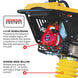 3.6HP Honda Vibratory Rammer Jumping Jack Tamper with Honda GXR120 Engine Impact Force 3,550 lbs/ft - view 5
