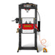 MechMaxx 30 Ton H-Frame Air/Hydraulic Shop Press with Hand Winch & Press Pin Kit, Fully Welded Steel Frame, Safety Guard, Foot Pedal Control, HSP30