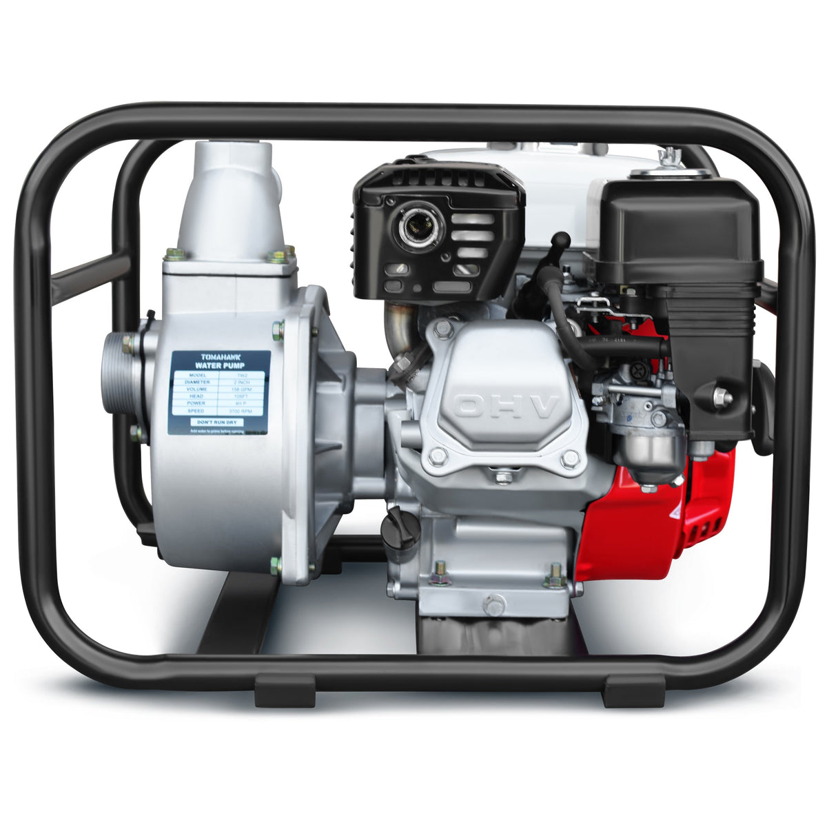 2 Inch Trash Water Pump 164 GPM 3.5HP GX120 powered by Honda Portable Utility - view 9
