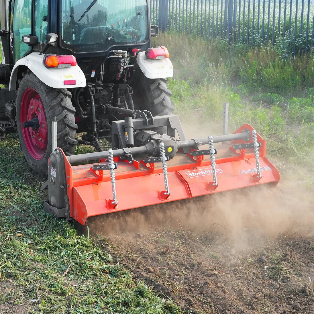 MechMaxx 90 in Heavy Duty Rotary Tiller, 3 Point Hitch Cat.2, Gear Drive, PTO Shaft Included with Slip Clutch, 50-90 HP, HRT90 - view 7