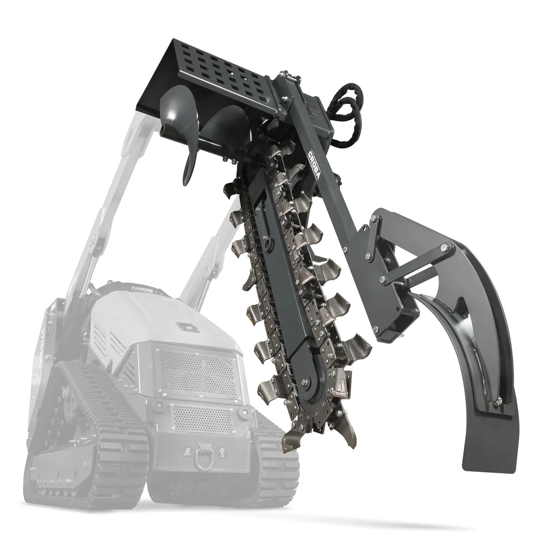 MechMaxx 20" Trencher — Mini Skid Steer Attachment