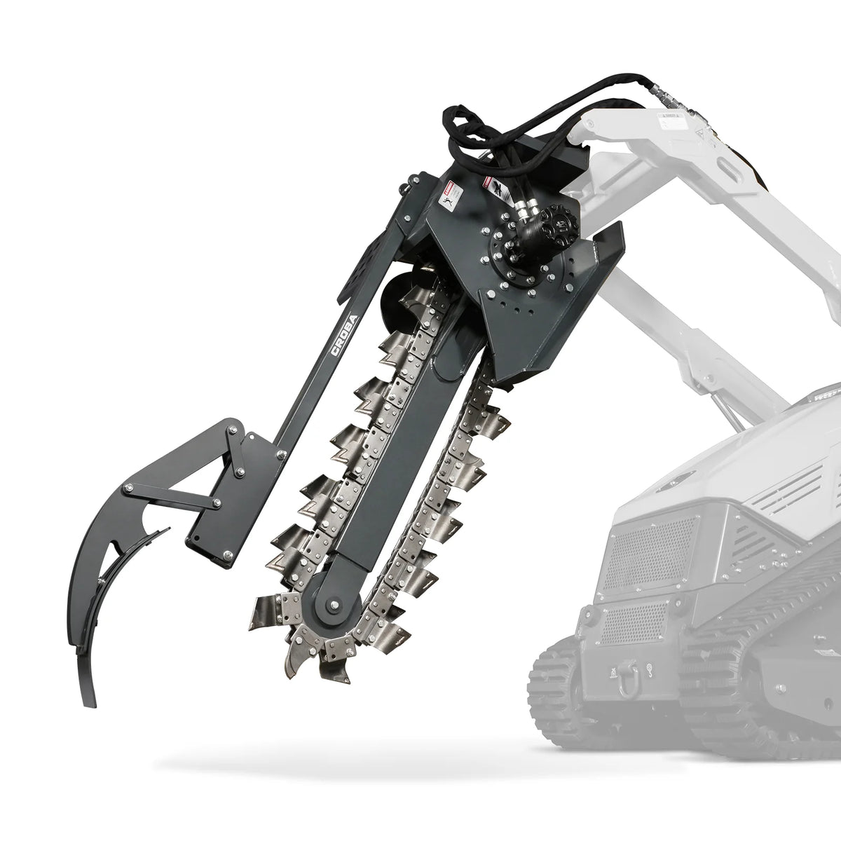 MechMaxx 20" Trencher — Mini Skid Steer Attachment