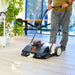 22" Battery Powered Push Sweeper With Double Brush System 18V Lithium-Ion - view 2