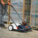 22" Battery Powered Push Sweeper With Double Brush System 18V Lithium-Ion - view 3