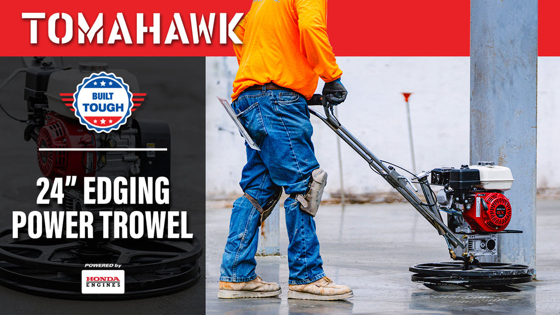 24" Concrete Power Trowel Edger 5.5HP Honda Float Pan Blade Screed Finishing Tool - view 3