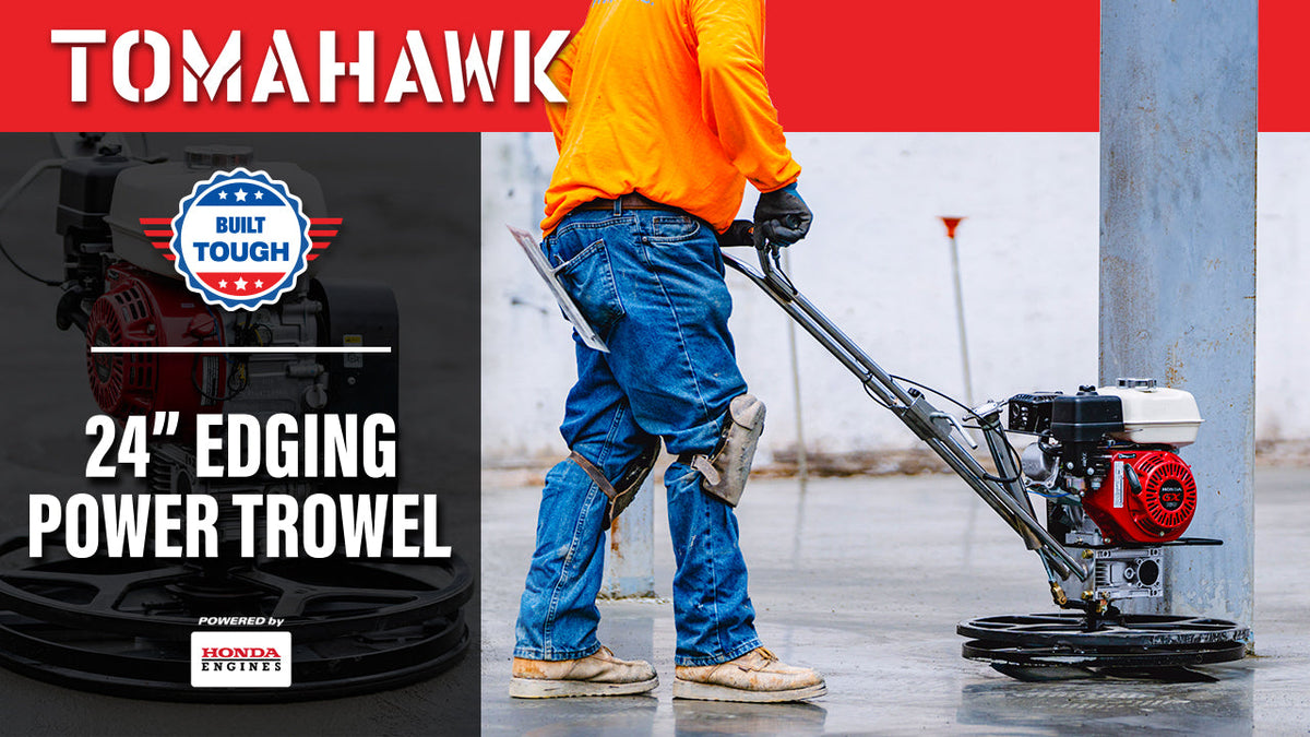 24" Concrete Power Trowel Edger 5.5HP Honda Float Pan Blade Screed Finishing Tool - view 3