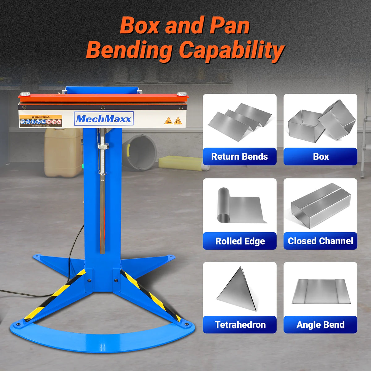 MechMaxx 24" Magnetic Pan and Box Sheet Metal Brake — MSMB650E