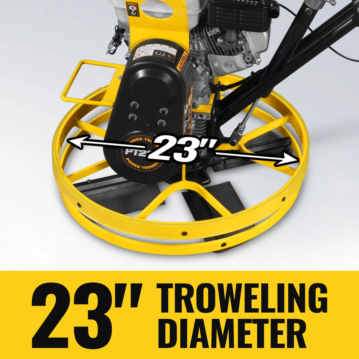 MechMaxx Honda GX160 23 in Walk-Behind Concrete Power Trowel with Blades and Float Pan, PT22H - view 3