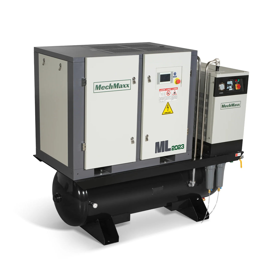 MechMaxx 20HP Combined Rotary Screw Air Compressor with Dryer & 105-Gal ASME Tank | 78 CFM, 116 PSI, 230V 3-Phase - Industrial Grade - view 3