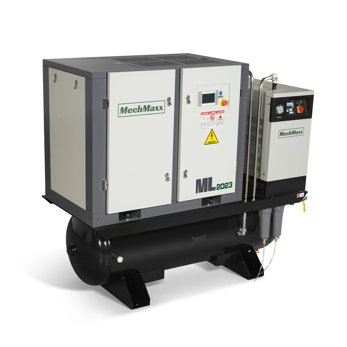 MechMaxx 20HP Combined Rotary Screw Air Compressor with Dryer & 105-Gal ASME Tank | 78 CFM, 116 PSI, 230V 3-Phase - Industrial Grade - view 3