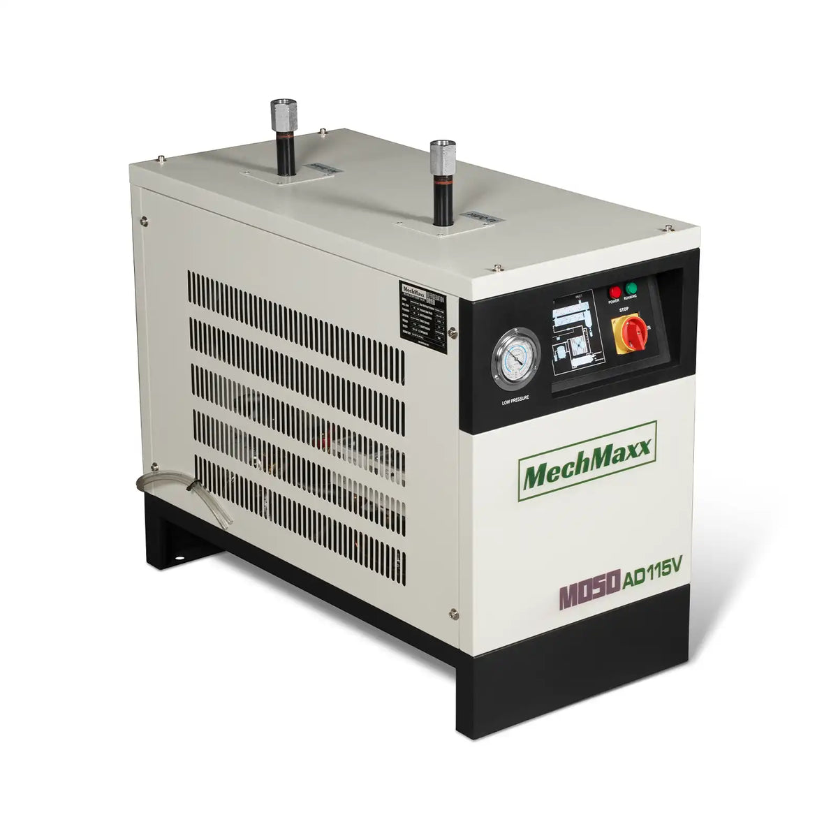 MechMaxx High Inlet Refrigerated Air Dryer 50 CFM, Max 176°F Inlet Temperature Compressed Air Dryer, 120V 0.6KW, 35.6°F Dew Point, Max 145 PSI, Dual Electronic & Manual Drain, Intelligent Control