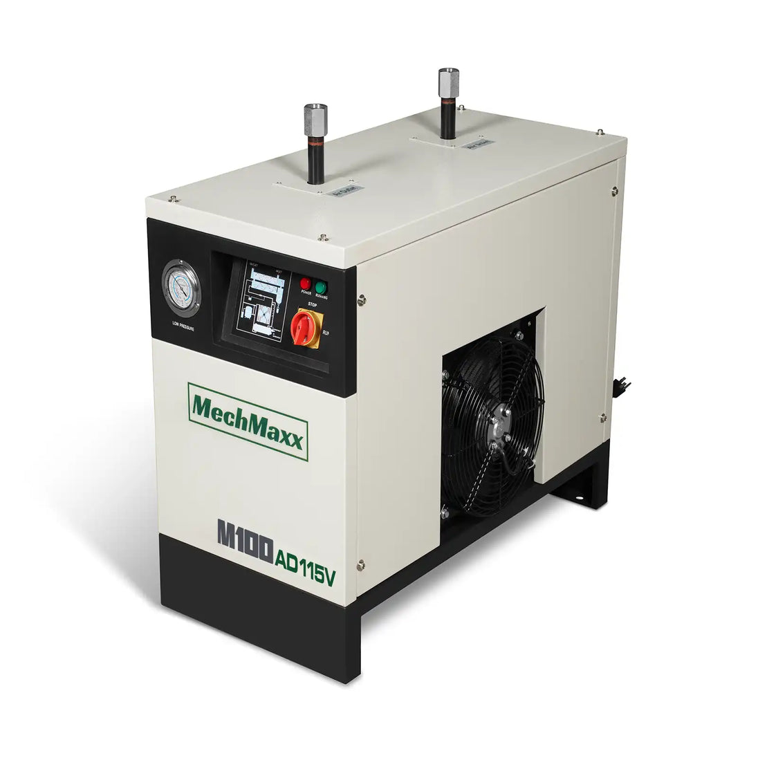 MechMaxx High Inlet Refrigerated Air Dryer 100 CFM, Max 176°F Inlet Temperature Compressed Air Dryer, 120V 0.75KW, 35.6°F Dew Point, Max 145 PSI, Dual Electronic & Manual Drain, Intelligent Control - view 2