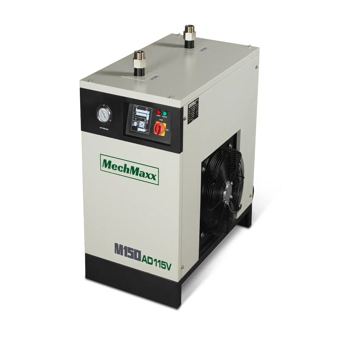 MechMaxx High Inlet Refrigerated Air Dryer 150 CFM, Max 176°F Inlet Temperature Compressed Air Dryer, 120V 0.75KW, 35.6°F Dew Point, Max 145 PSI, Dual Electronic & Manual Drain, Intelligent Control - view 2