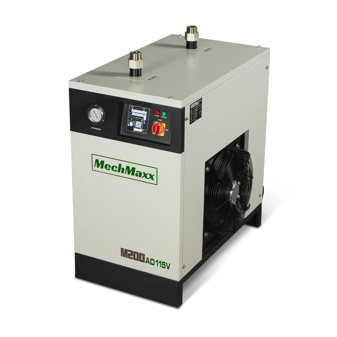 MechMaxx High Inlet Refrigerated Air Dryer 196 CFM, Max 176°F Inlet Temperature Compressed Air Dryer, 120V 1.2KW, 35.6°F Dew Point, Max 145 PSI, Dual Electronic & Manual Drain, Intelligent Control - view 2