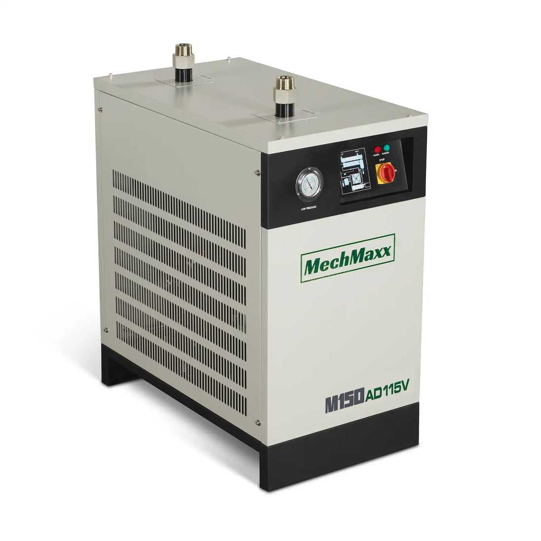 MechMaxx High Inlet Refrigerated Air Dryer 150 CFM, Max 176°F Inlet Temperature Compressed Air Dryer, 120V 0.75KW, 35.6°F Dew Point, Max 145 PSI, Dual Electronic & Manual Drain, Intelligent Control