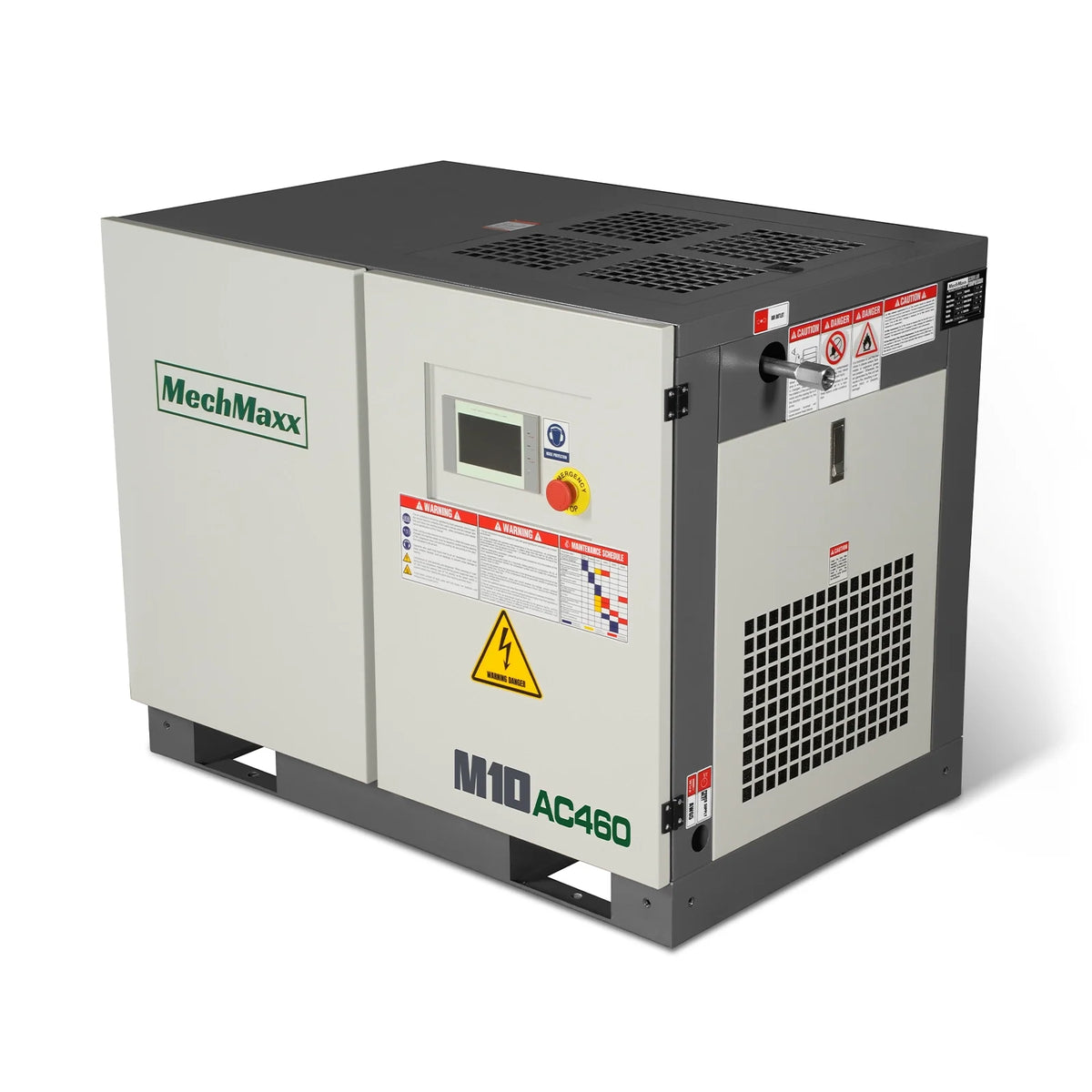 MechMaxx 10HP Rotary Screw Air Compressor - 32 CFM, 116 PSI, 460V 3-Phase | Industrial-Grade
