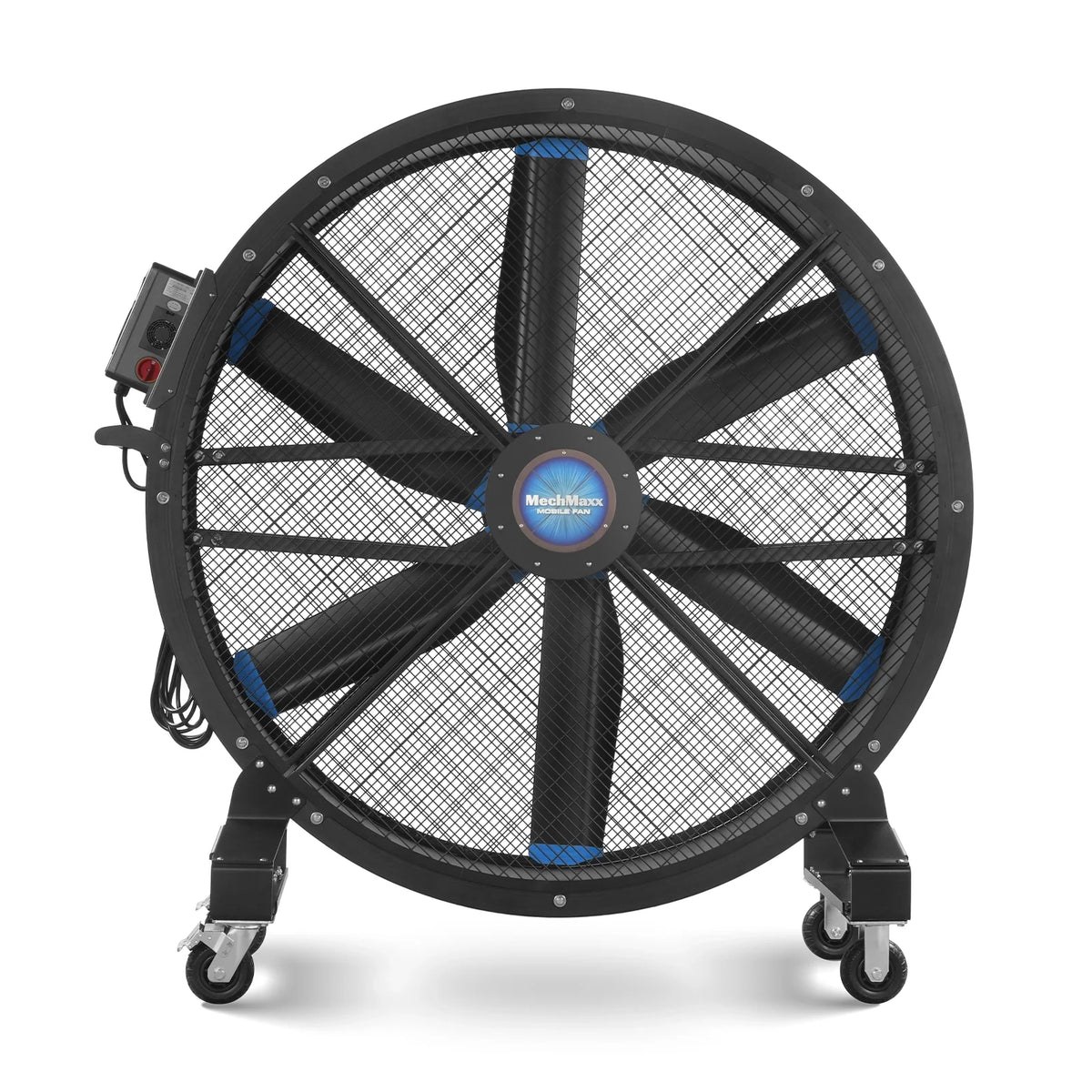 MechMaxx 59" Portable Industrial Fan with Variable High-Efficiency PMSM Motor,Mobile High Volume Floor Fan for Warehouse,Workshop & Gym