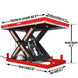 MechMaxx 8800lbs Capacity Stationary Hydraulic Lift Table, 66.9" x 47.2" Platform, 43.3" Height, UL Certified Motor, ELT88 - view 2
