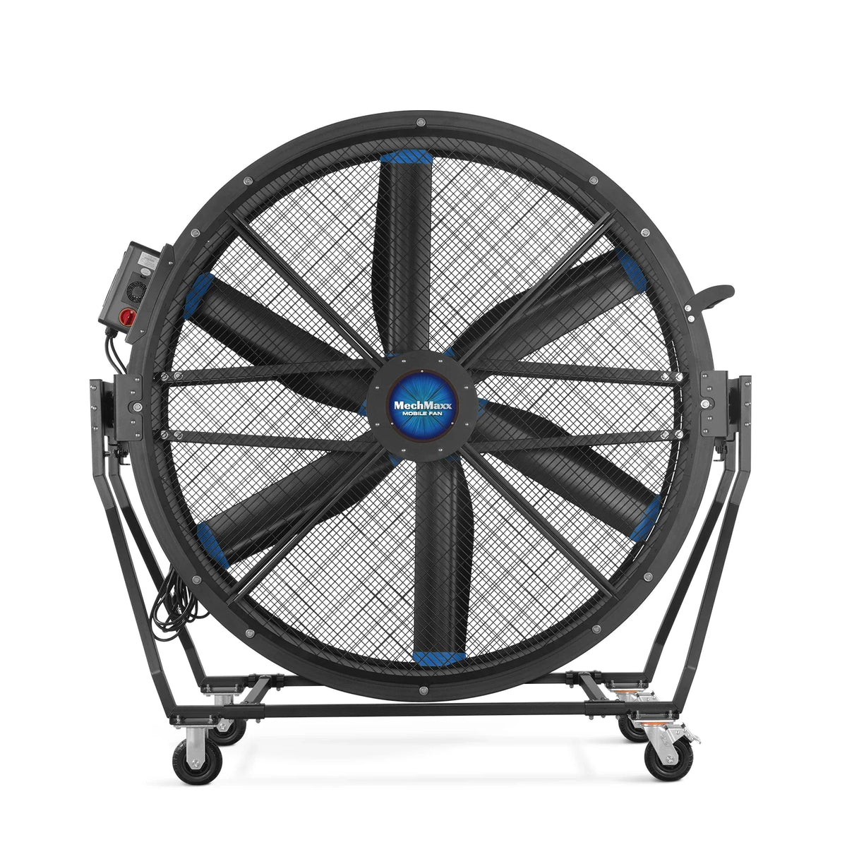 MechMaxx 59" Portable Industrial Floor Fan, Tiltable — Variable-Speed PMSM Motor