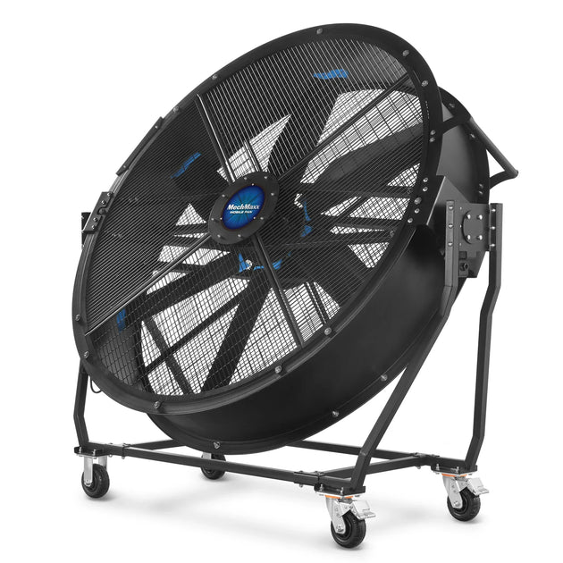 MechMaxx 59" Portable Industrial Floor Fan, Tiltable — Variable-Speed PMSM Motor