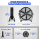MechMaxx 59" Portable Industrial Floor Fan, Tiltable — Variable-Speed PMSM Motor