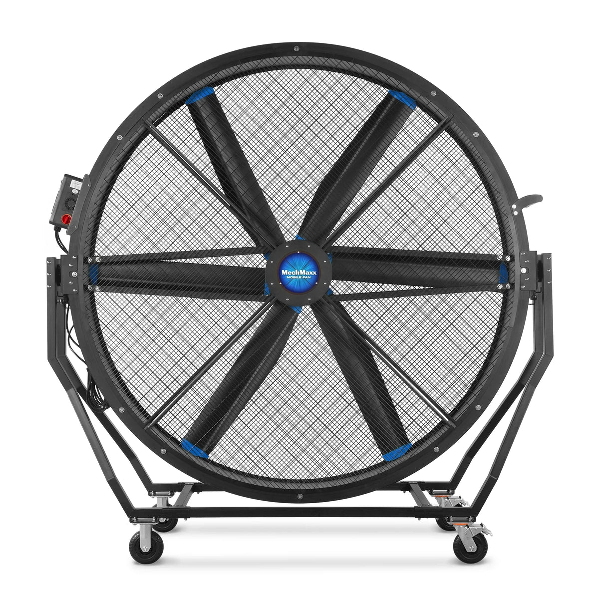 MechMaxx 79" Portable Industrial Floor Fan, Tiltable — Variable-Speed PMSM Motor