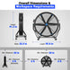 MechMaxx 79" Portable Industrial Floor Fan, Tiltable — Variable-Speed PMSM Motor