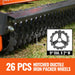 MechMaxx 60" Cultipacker with 26 Ductile Iron Wheels, Scraper Bar Included, Category 1 and 2, 3 Point Hitch Tractor Attachment, TCP1060 - view 4