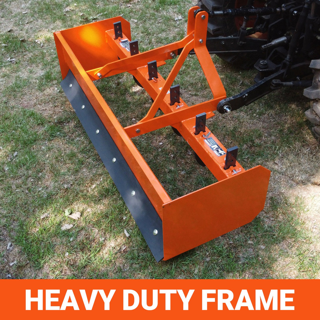 MechMaxx 72" Box Blade Scraper with 6 Shanks 3 Point Hitch Tractor Attachment, BB72 - view 5