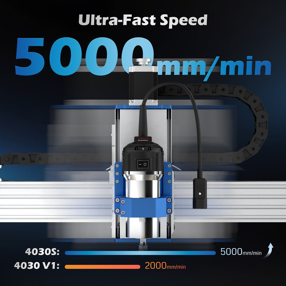 PROVerXL 4030S desktop CNC router machine, 710W spindle