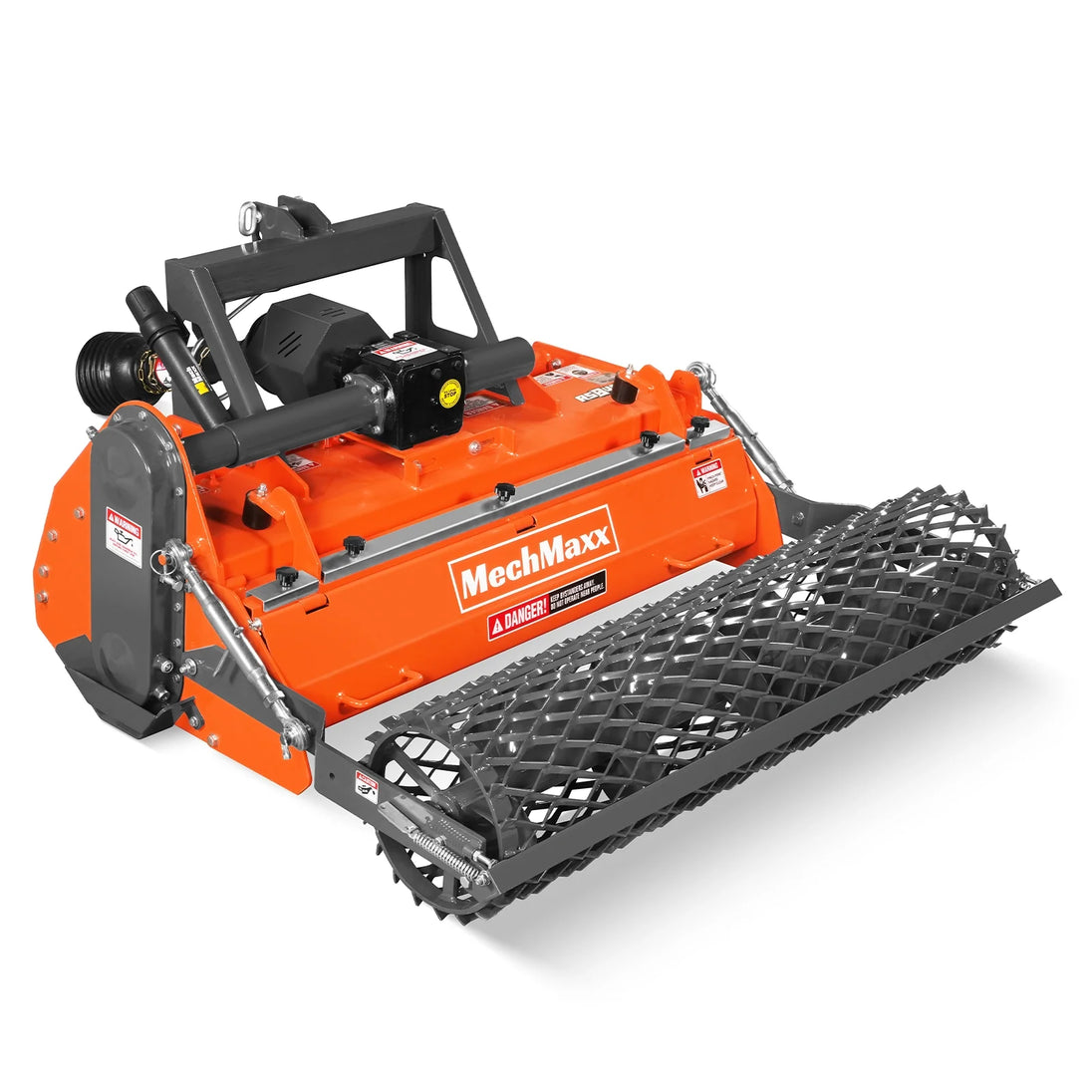 MechMaxx 48 in Stone Burier Reverse Rotary Tiller, 3 Point Hitch Cat.1, Chain Drive, PTO Shaft Included with Slip Clutch, 20-45 HP, RSB48