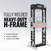 MechMaxx 30 Ton H-Frame Air/Hydraulic Shop Press with Hand Winch & Press Pin Kit, Fully Welded Steel Frame, Safety Guard, Foot Pedal Control, HSP30 - view 3