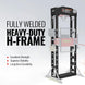 MechMaxx 30 Ton H-Frame Air/Hydraulic Shop Press with Hand Winch & Press Pin Kit, Fully Welded Steel Frame, Safety Guard, Foot Pedal Control, HSP30 - view 3