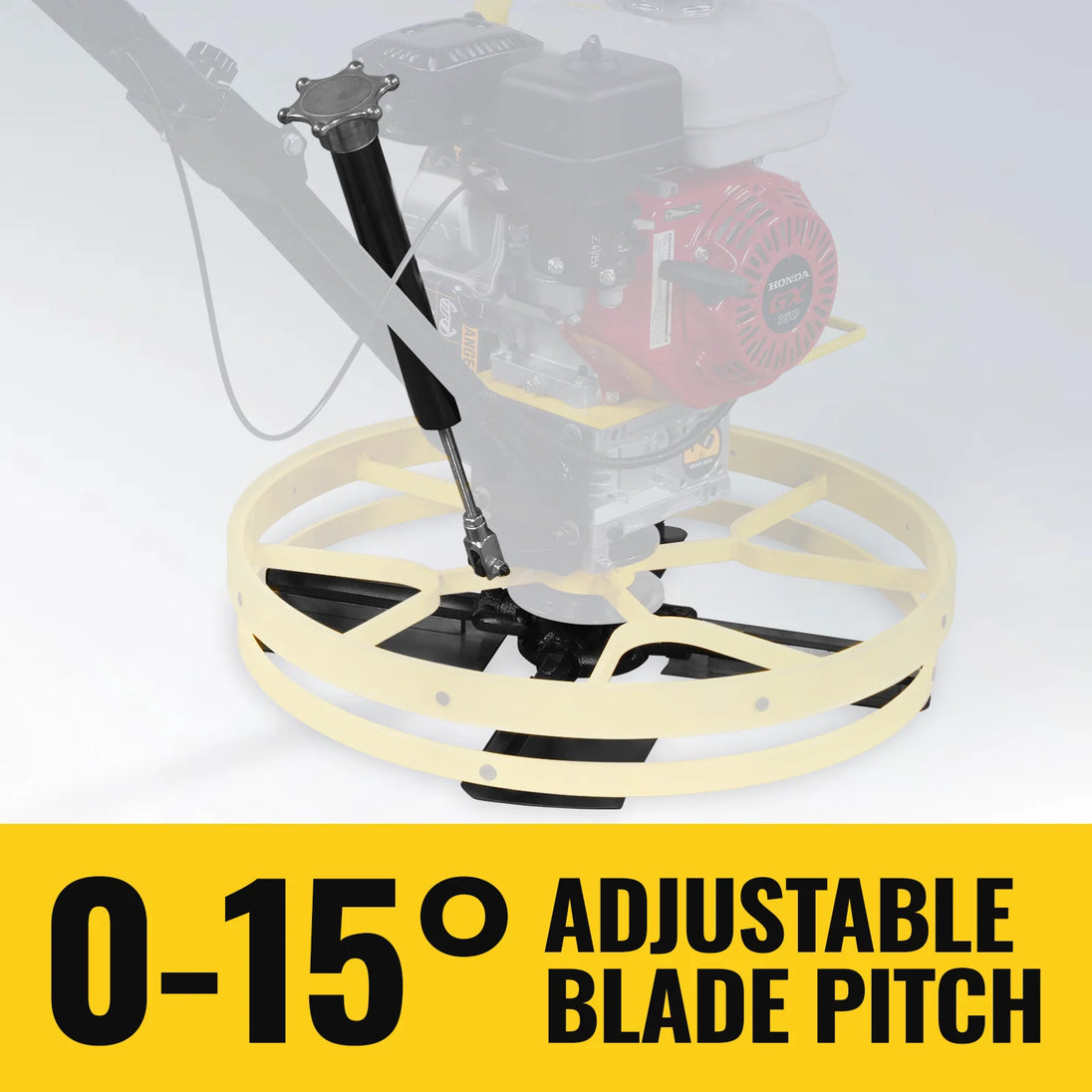MechMaxx Honda GX160 23 in Walk-Behind Concrete Power Trowel with Blades and Float Pan, PT22H - view 5