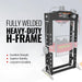 MechMaxx 75 Ton H-Frame Air/Hydraulic Shop Press with Hand Winch, Fully Welded Steel Frame, Safety Guard, Foot Pedal Control, HSP75 - view 3