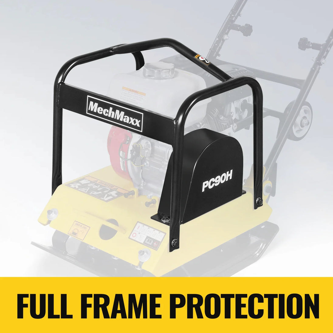 MechMaxx Honda GX160 Vibratory Plate Compactor with Wheel Kit, 3600 lb Centrifugal Force for Soil, Gravel, Asphalt and Paver Base, PC90H - view 5