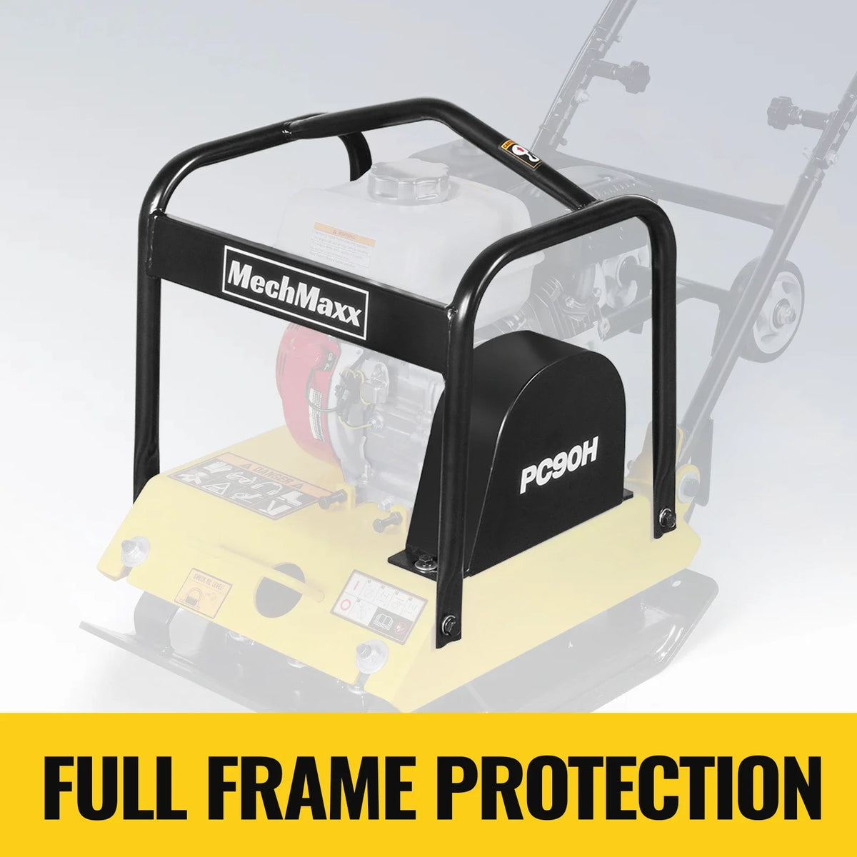 MechMaxx Honda GX160 Vibratory Plate Compactor with Wheel Kit, 3600 lb Centrifugal Force for Soil, Gravel, Asphalt and Paver Base, PC90H - view 5